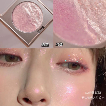 2-In-1 Highlighter And Contour Palette,Long-Lasting Radiant Contouring Makeup Waterproof Shimmer Face Makeup for Face & Body
