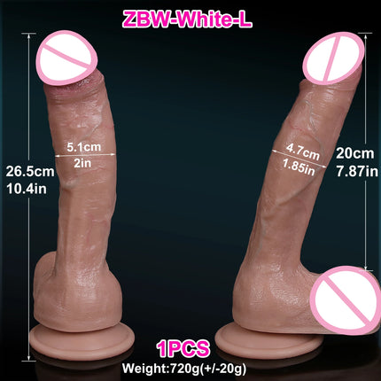 S M L Soft Realistic Anal Big Dildo Double Silicone Suction Cup Glans Penis Sex Toys for Men Women Gay Masturbation Orgasm Cock