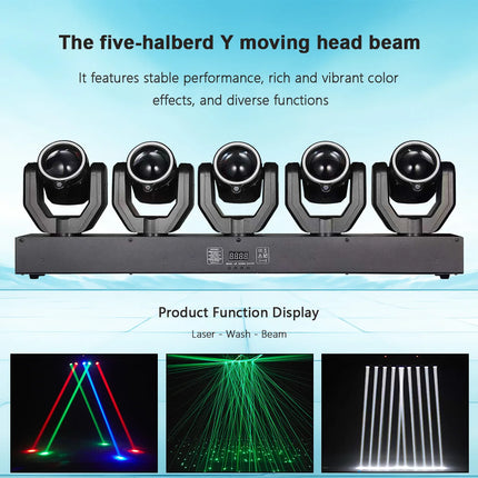 180W DJ Lights DMX512 Rotating Moving Head Beam Light Sound Control Disco Party RGBW Stage Effect For Wedding Club Event