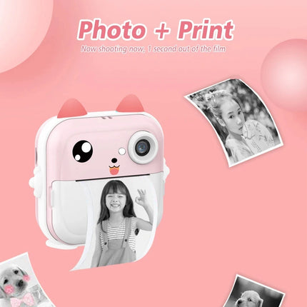 Children Instant Print Camera Kids Video Photography Digital Photo Camera Toy Mini Thermal Printer for Boy Girls Birthday Gift