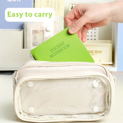 4 Pack Pocket Notebooks with Pens Memo PU Leather Cover Mini Portable Memo Pad Note Pads Journals for On-the-Go Notes