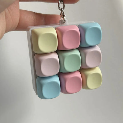 Relaxing 4/9 Keys Finger Keyboard Keycap Key Button Decompression Toy Stress Relief Gadget Pinch Toy Adult