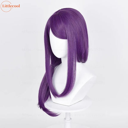 High Quality Kamishiro Rize Cosplay Wig 70cm Purple Heat Resistant Synthetic Hair Rize Kamishiro Wigs + Wig Cap
