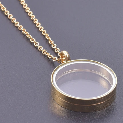 High Fashion Twist Locket Pendant Necklaces For Women Men Jewelry Memory Photo Floating Charm DIY Stainless Steel Lockets Gift