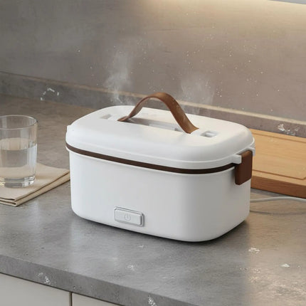 Car Heated Lunch Box Double Use Stainless Steel Heating Lunch Box Portable Food Warmer 3-in-1 Voltage Support Dishwasher Safe