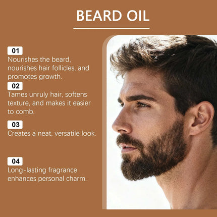 Beard Oil Spray For Men Conditioning Beard Care Moisturizing Oil Extract Leave In Conditioner Beard Softener Cologne Scent Groom