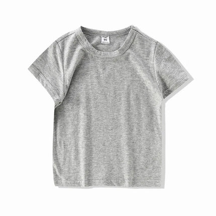 Autumn Spring Cotton Children T-shirt Boys Girls Tees Long Sleeve White Shirt Kids Tops Baby Clothes Solid Black Blue Yellow