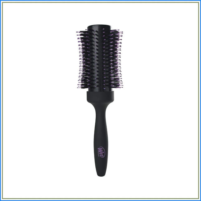 Volumizing Round Brush for Fine to Medium Hair - Salon Blow-Out, Less Pain & Breakage, Lightweight Boar Bristle Detangles & Removes Knots