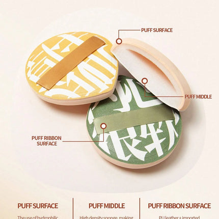 1/2Pcs Soft Non-Eating Foundation Sponge Puff, High Density & Bouncy, For More Flawless Makeup. Wet & Dry Available