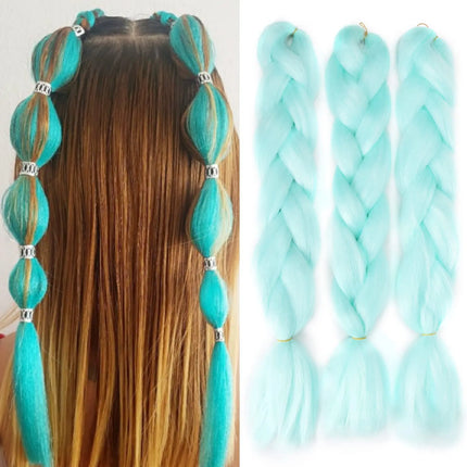 Synthetic African Braided Ombre Braiding Hair Braid Hair Extensions 3Pcs Pre Stretched High Temperature Crochet Braiding Hair