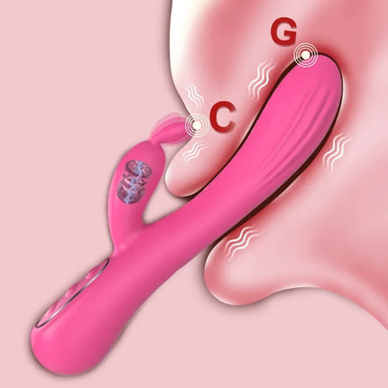 Powerful G Spot Dildo Rabbit Vibrator Adult Sex Toys for Woman Dual Motor Vibration Vagina Clitoris Stimulator Adult Sex Toy 18