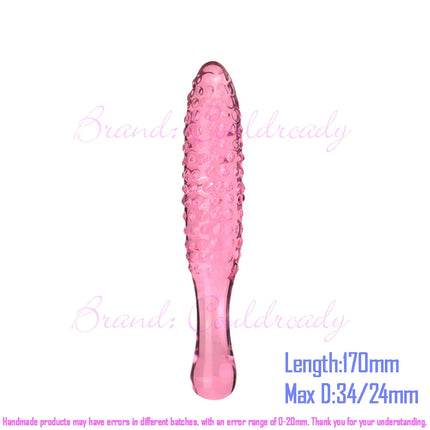 Pyrex Glass Dildo Fake Penis Crystal Anal Beads Butt Plug Prostate Massager G Spot Female Masturbation Toys