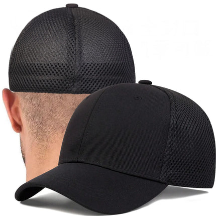 Back Closed Baseball Caps for Men and Women, Big Head and Small Head Hat, High Quality Headwear