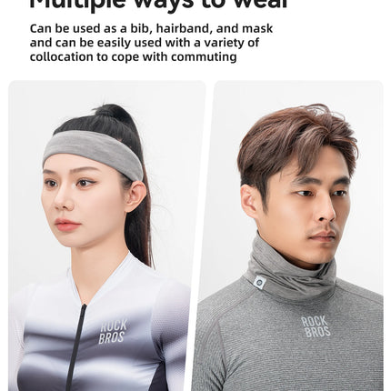 ROCKBROS Windproof Fleece Neck Warmer Winter Scarf Tencel Wool Bandana Mask Snowboard Skiing Outdoor Scarf Balaclava Unisex