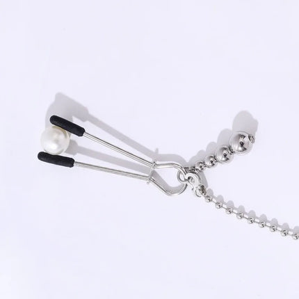 Gourd Pendant Nipple Clips Beaded Chain Clitoral Clamps Stainless Steel Material SM Fetish Sexy Accessories Fetishism Sex Toys