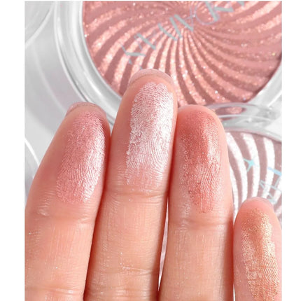 6Colors Face Brightening Highlighter Palette Monochrome Pearlescent Fine Glitter White Champagne Waterproof High Gloss Highlight