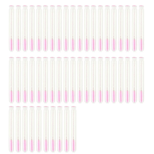 50pcs Reusable Eyelashes Brush Tube for Eyelash Extension Disposable Mascara Wands Eyebrow Brush Applicator Eyelash Brushes