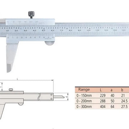 CNC Calipers Vernier Caliper 6" 0-150mm 0.05mm Precision 200mm 300mm Measuring Stainless Steel 530-104 Scale Caliper 1/128in