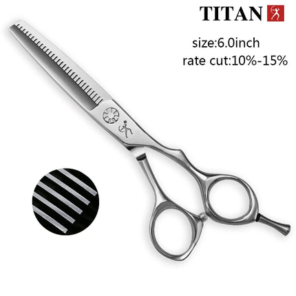 Titan Hairdressing Scissors Barber Tools for Hair Professional Thinning Shears VG10 Steel 6.0 Inch