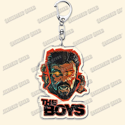Popular TV Show Keychains Homelander Billy Butcher Starlight Vought Key Chain Ring for Bag Superhero Keyring Jewelry Fans Gifts