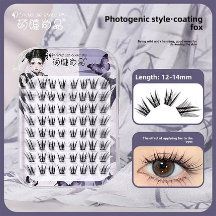 No Glue Needed False Eyelashes Lower Lashes Wispy Cat Eye Lashes Voluminous Fluffy Natural Look Daily Wear Easy to Apply