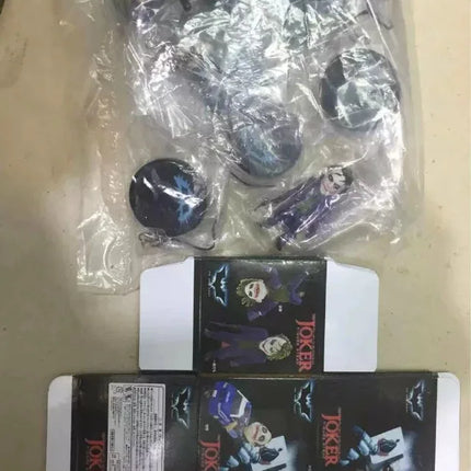5pcs/set The Dark Knight Joker PVC Action Figure Collectible Model Toy 6~10cm