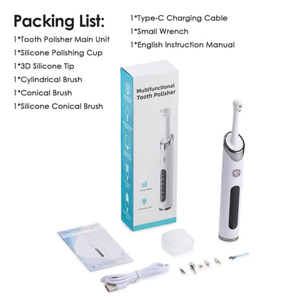 Multifunctional Electric Teeth Polisher Tooth Cleaning Tool Teeth Stains Cleaner Oral Care Brush for Daily Use