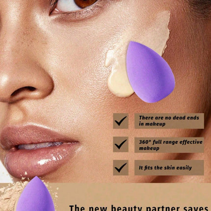 3/20/60Pcs Portable Reusable Water Drop Shape Mini Blender Sponge Beauty Cosmetic Foundation Cosmetic Sponge Makeup Blender