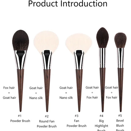 1pc High end Animal Hair Detail Eyeshadow Makeup brushes Highlight Make up brushes Eye Shadow Conceal Ebony Handle pencil beauty