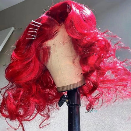 Black And White Highlight Wig 13x4 HD Short Body Wave Lace Front Wig Synthetic Pre Plucked Glueless Daily Wear On Clearance Sale