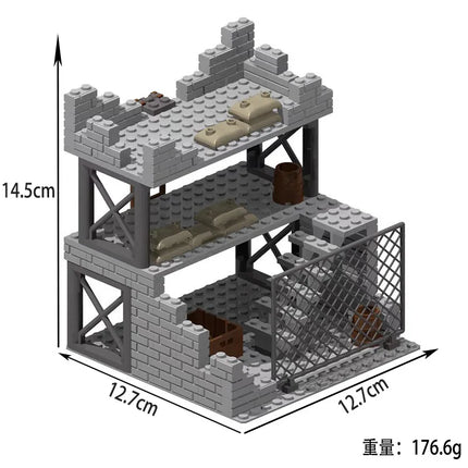 WW2 Military Observation Tower - Army Base Building Blocks