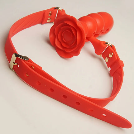 Silicone BDSM Penis Dildo Gag Deep Throat,Open Mouth Gagged Adjustable Depth,Bondage Restraints,Sex Toys for Couples,Role Play