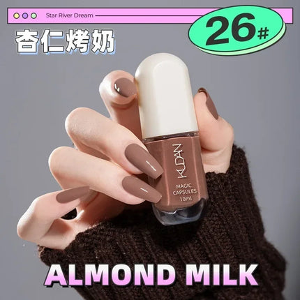 Water-based Nail Polish Tearable Baking Free Solid Color Nail Polish Gel Professional Semi-Permanent Varnish Nail Salon Polish