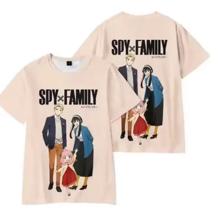 Spy X Family 3D Print T-Shirts Anime Harajuku Kawaii Girl Anya Boys Cosplay Oversized T Shirt Tops Tees Gift Kids Gift Clothing