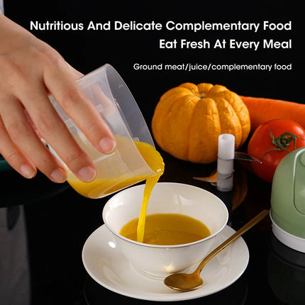 New Rechargeable Electric Garlic Masher, Mini Portable Food Chopper for Home & Baby Food