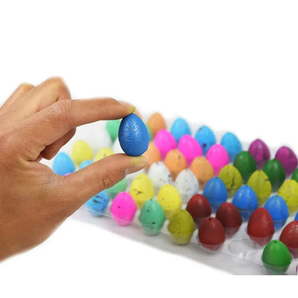 60pcs Hatching Dinosaur Eggs with Box Mini EVA Children Puzzle Toys Animal Eggs Novelty Quirky Toy Birthday Party Supplies TMZ