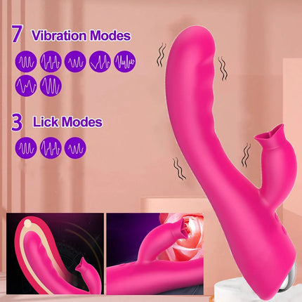 12 Speed G Spot Vibrator USB Rechargeable Powerful Dildo Rabbit Vibrator for Women Clitoris stimulation Massage Adult sex toys
