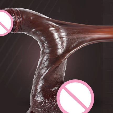 Realistic Sliding Foreskin Dildo for Women Testicles Penis Sexy Adult Strapon Dildos Masturbator Big Dick Anal Plug 18+ Sex Toys