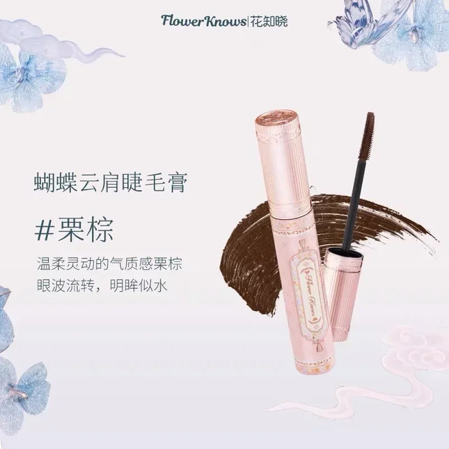 Flower Knows Butterfly Cloud Shoulder Series Mascara 3.2ml Eyelash Lengthening Mascara Waterproof Beauty Cosmetics