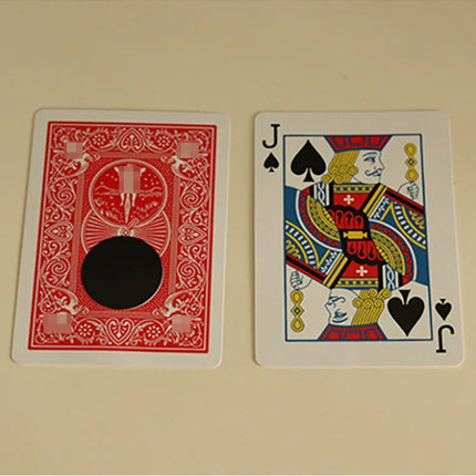 Pen Thru Card by J.C Magic Tricks Black Hole Penetration Magic Magician Close Up Street Illusions Gimmicks Mentalism Props