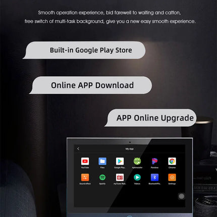 Karaoke WiFi Bluetooth 7 inch Screen Wall Amplifier Android Amp Smart Home Theater Sound System Mini Ceiling Speaker Residential