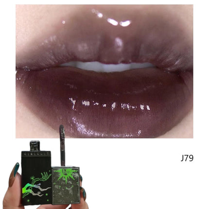 Girlcult Black Shimmer Lipgloss Pearlescent Chameleon Glitter Lip Tint Lip-Plumping High Shine Moisturizing Lipstick 3.5g