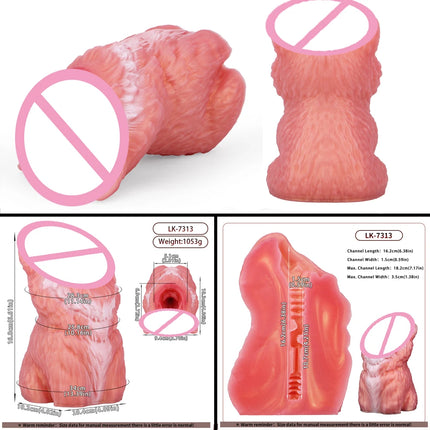 FAAK Silicone Purple Pocket Pussy Fantasy Male Masturbator Sex Toys For Men Butt Stroker Ass with Tight Viginal and Anal Chanel