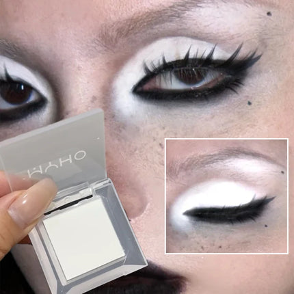 Matte Black White Eyeshadow Palette Natural Monochrome Long Lasting Brighten Silkworm Highlighter Eyeshadow Primer Eyes Makeup