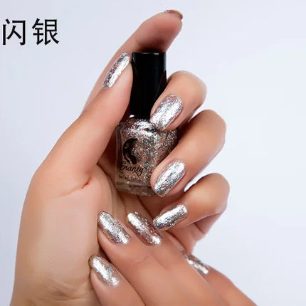 Metal Colour Nail Gel Polish Semi Permanent Mirror Gel Varnish Base Top Coat UV Gel Varnish Soak Off Nails Art Glue Nail Polish