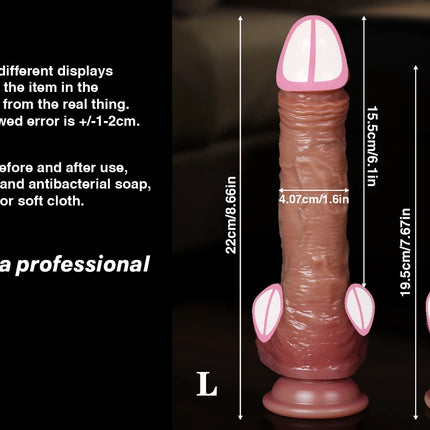 Realistic Dildo Vagina G-Spot Stimulator Anal Plug Fully Automatic Silicone Vibrating Penis Masturbator Sex Toys for Women Men