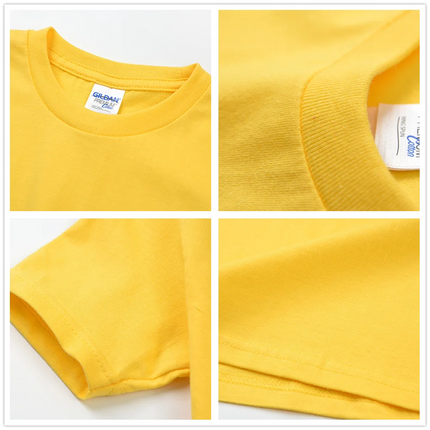 Customize Kid's Top Tee 100% Cotton T-shirts Your Own Design Brand Logo Printing Clothing Custom Crewneck T-Shirts For Children