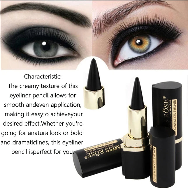 Creamy texture Eyeliner, 1 Count /2 Counts Easy Coloring Sweat Proof High Pier Pencil, Daily Makeup Accessories