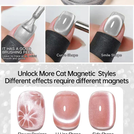 UR SUGAR 15ml Cat Magnetic Gel Nail Polish 30 Colors Semi Permanent Magnetic Gel UV/LED Soak Off Painting Vanrish Design