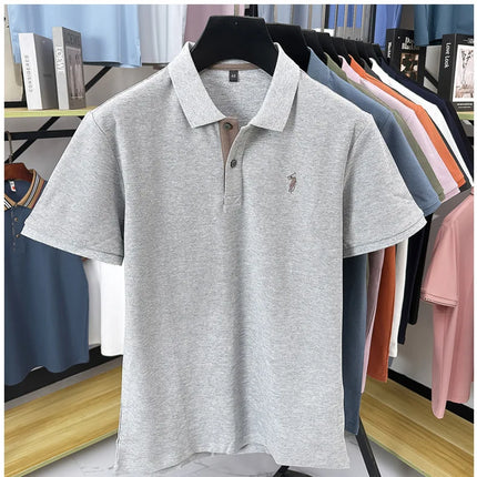 Luxury brand, 100% cotton, short sleeve polo shirt, new summer trend, Paul pony embroidery, T-shirt, business, golf, casual men's wear